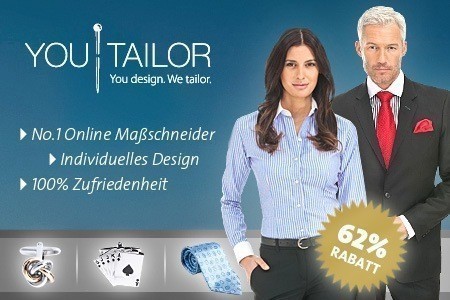 Youtailor-Gutschein über 50 EUR für nur 19 EUR bei Groupon